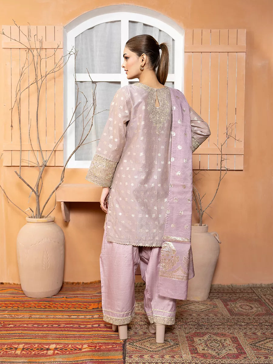 Salitex Women Embroidered Jacquard 3 Piece Suit EUAL3PEF233 - Summer Collection