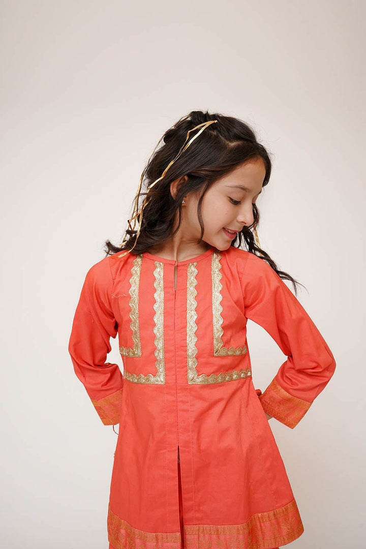Senorita Kids RTW Embroidered Cotton 3 Piece Suit KBD-03450 Eid Collection