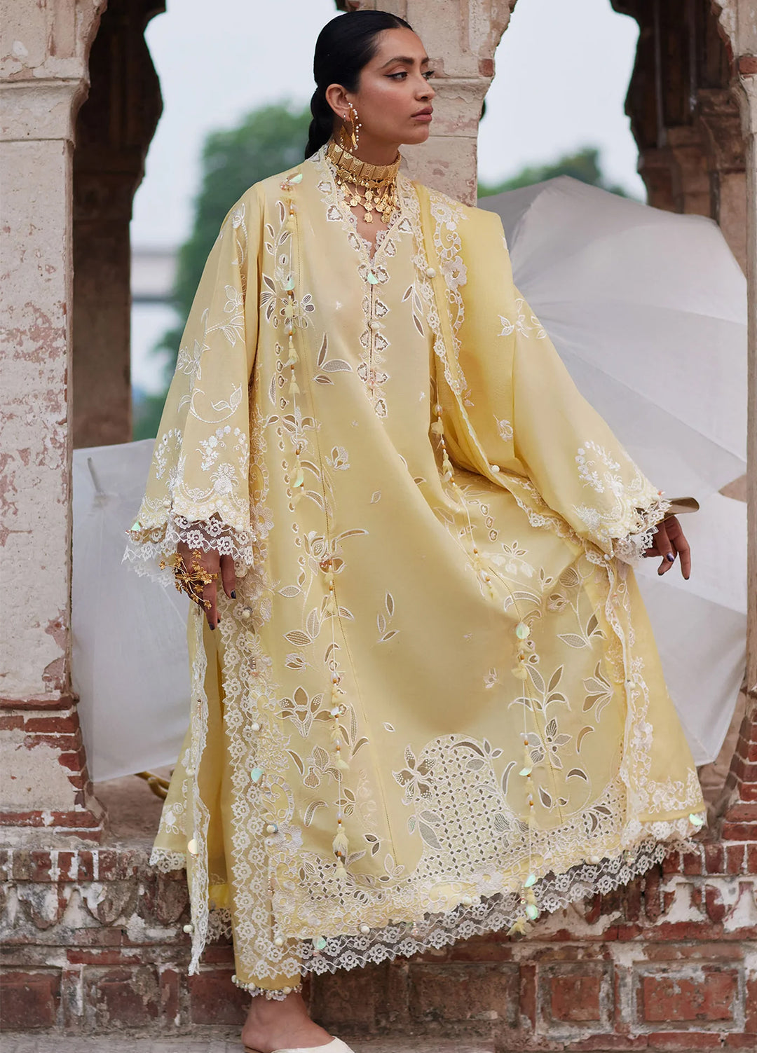 Kashmee Legacy by Elan Unstitched Embroidered Lawn 3 Piece Suit EL26ULKL Noorai EL26-06B - Festive Collection
