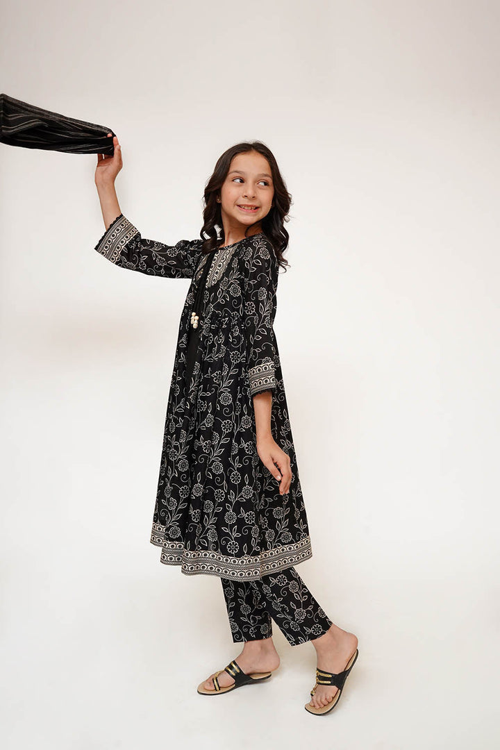 Senorita Girls RTW Embroidered Cotton 3 Piece Suit KAD-03429 Eid Collection