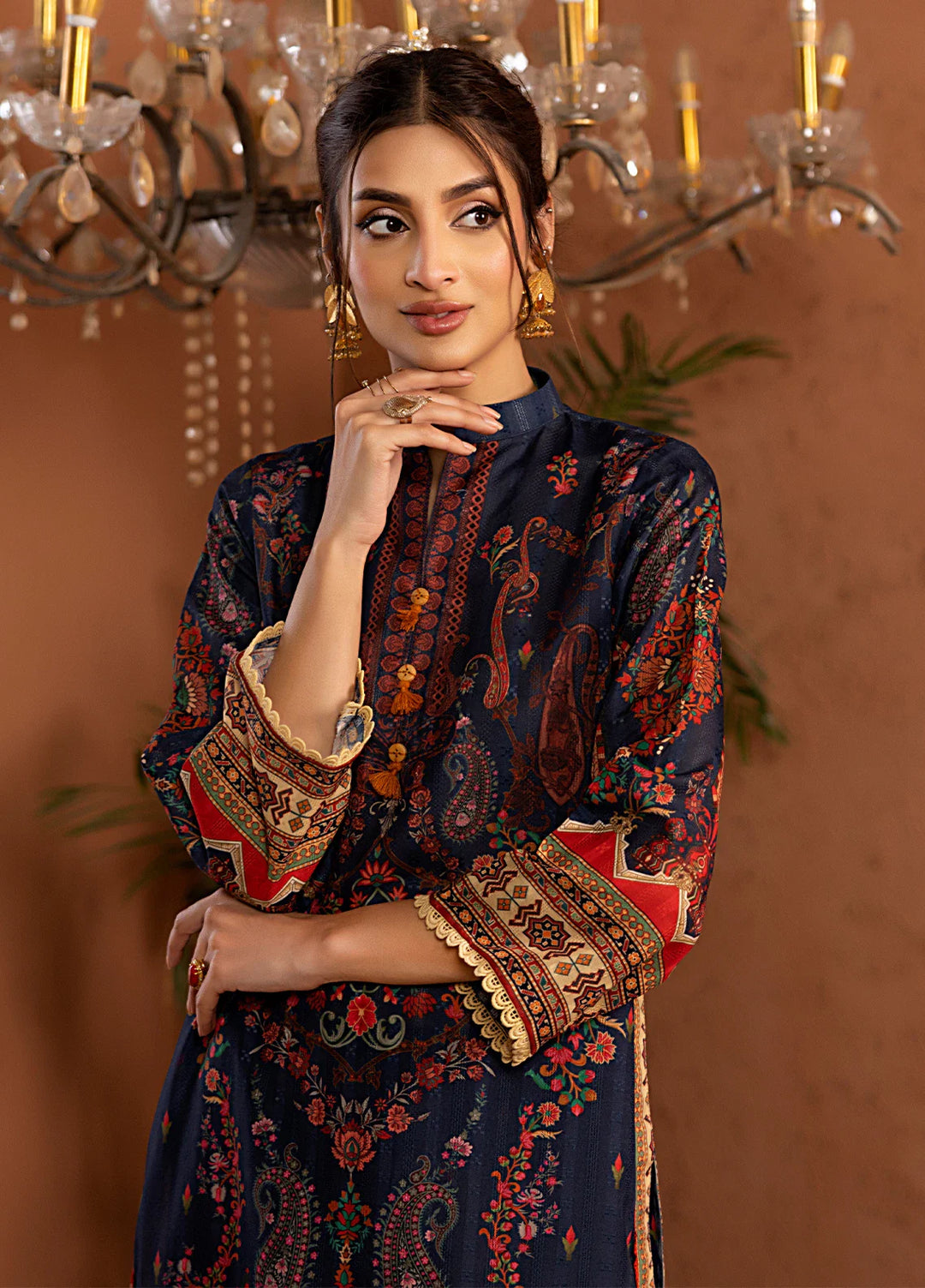 Salitex Women Printed Cambric 2 Piece Suit SPW6AP012 - Summer Collection