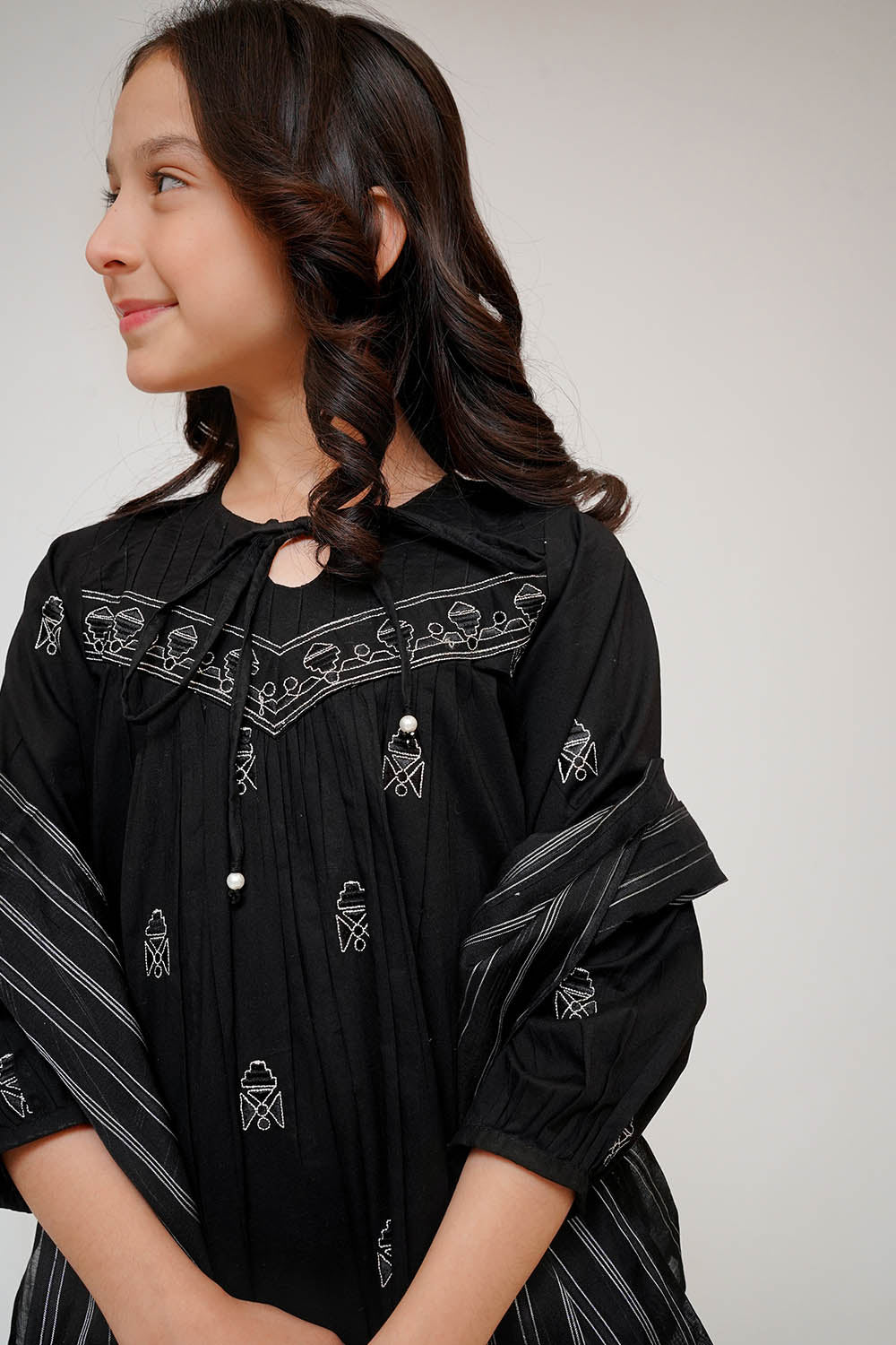 Senorita Girls RTW Embroidered Cotton 3 Piece Suit KAD-03429 Eid Collection
