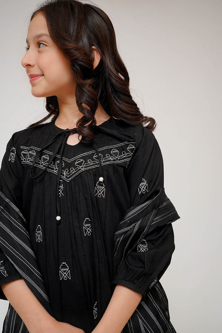 Senorita Girls RTW Embroidered Cotton 3 Piece Suit KAD-03429 Eid Collection