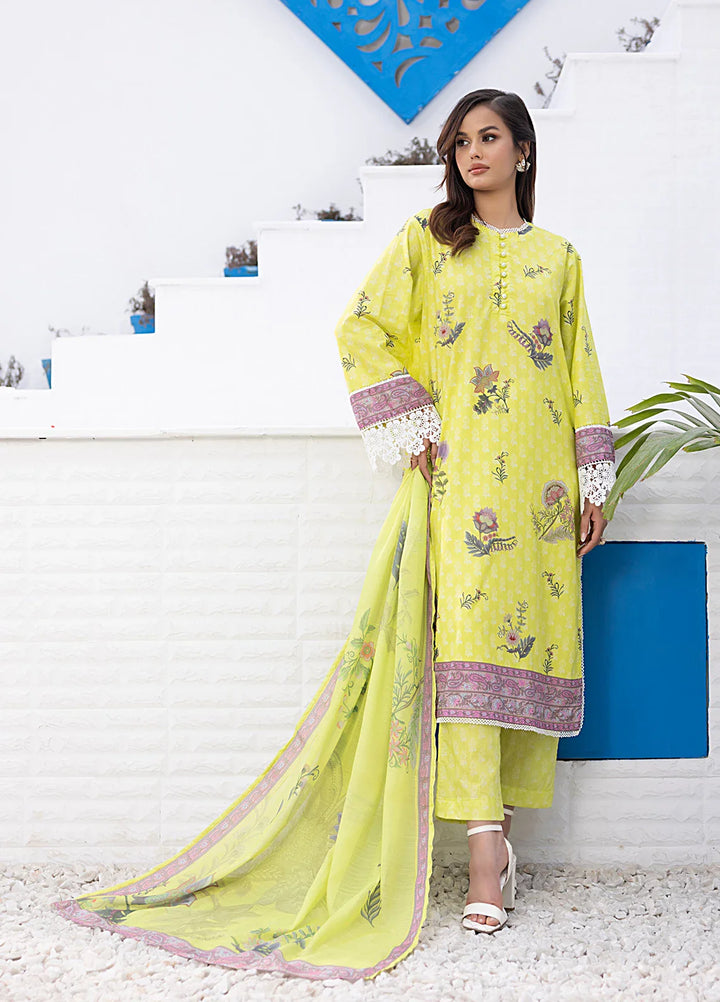 Salitex Women Printed Cambric 3 Piece Suit WRS3BA24AL25 - Winter Collection