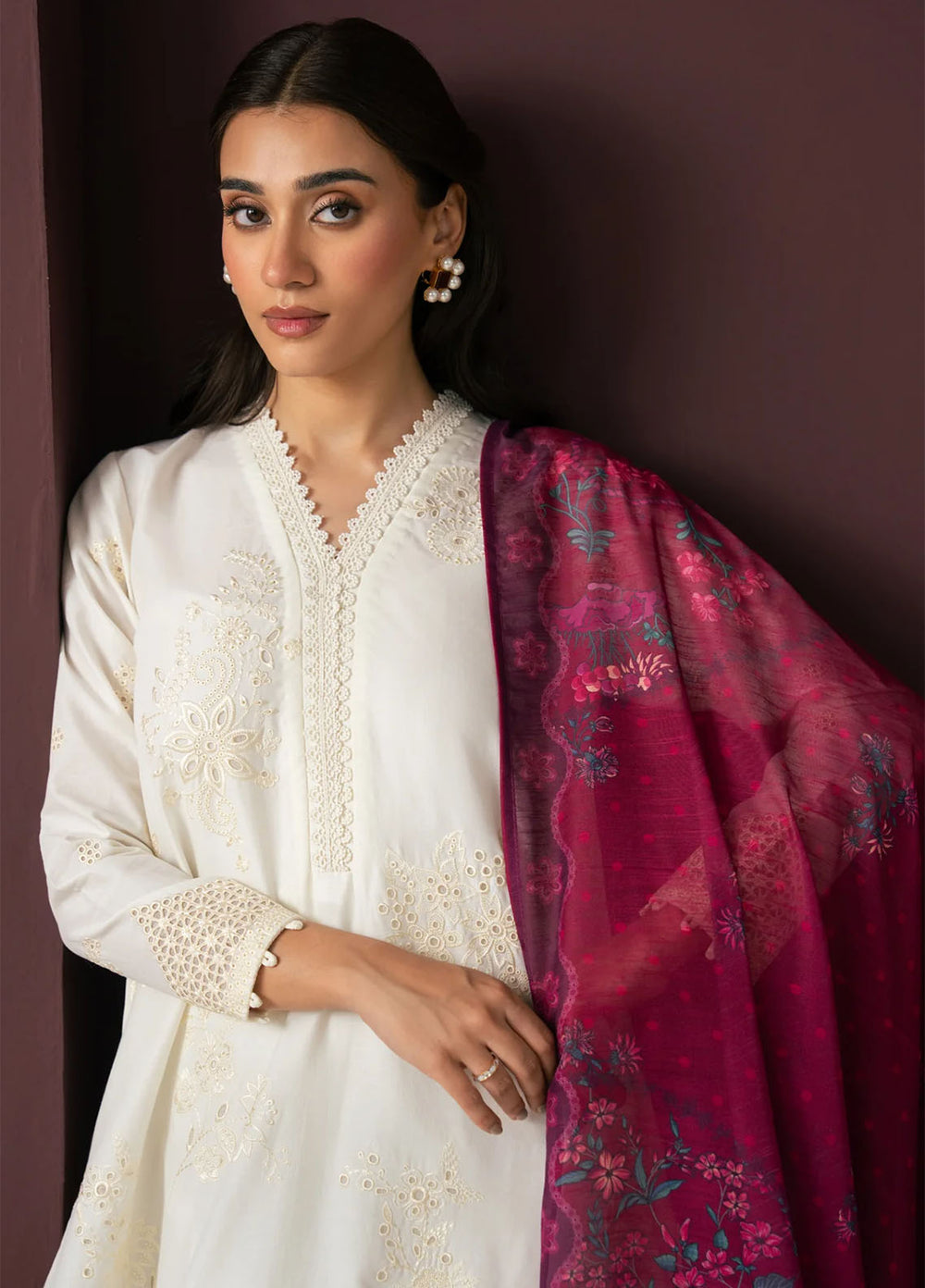 Namah by Xenia Formals Unstitched Embroidered Lawn 3 Piece Suit XF26UNL Scalar 04 - Festive Collection