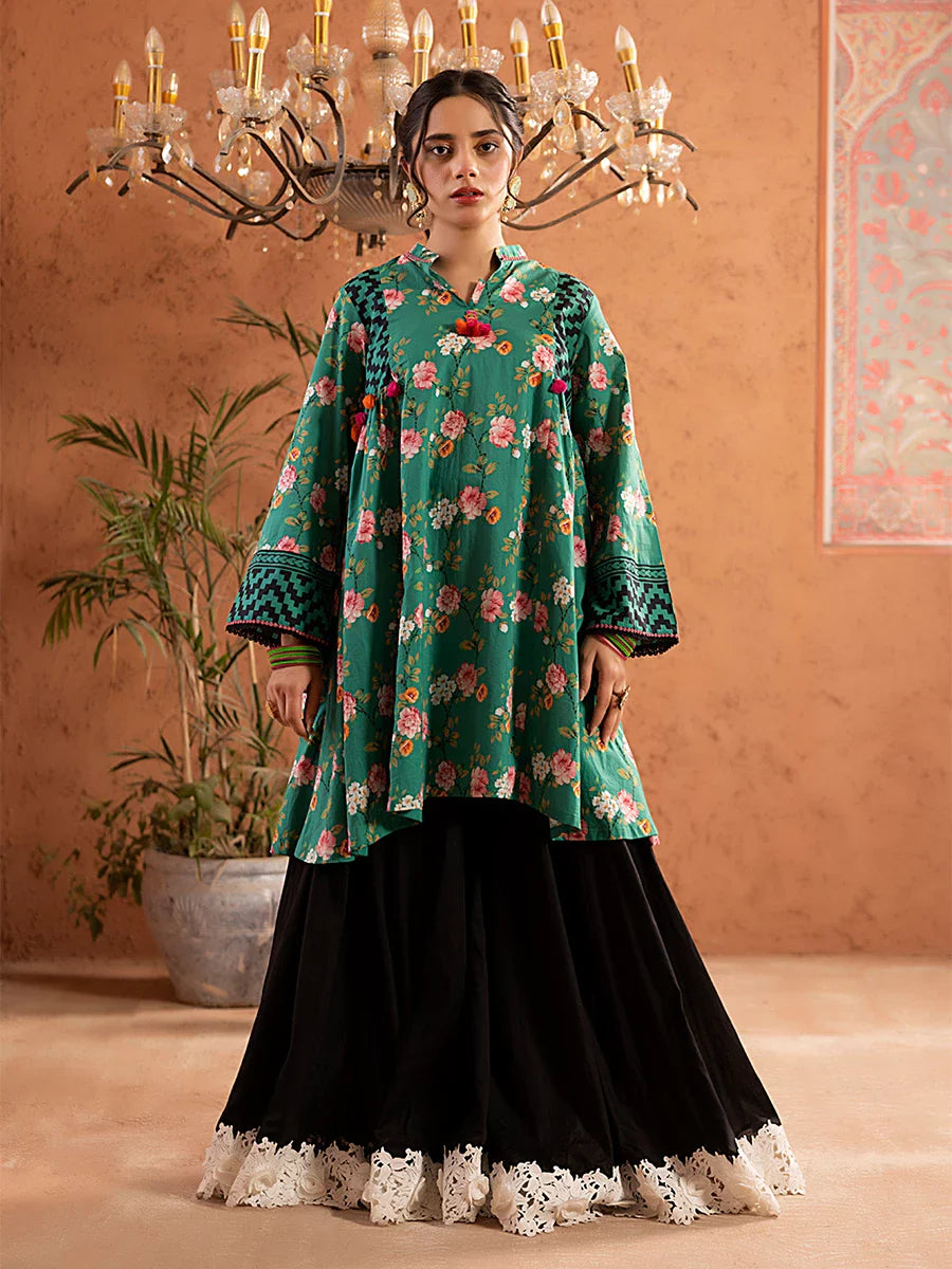 Salitex Women Printed Cambric 1 Piece Shirt SPL1PBE002 - Summer Collection