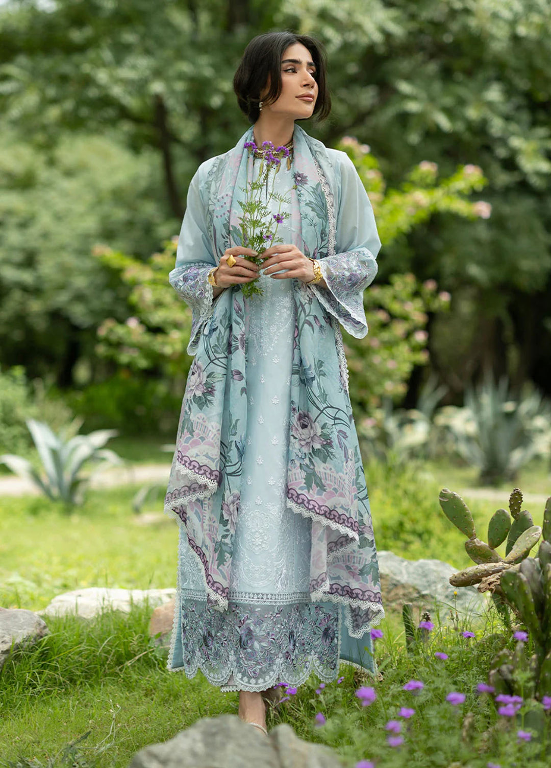Zainab Chottani Unstitched Embroidered Lawn 3 Piece Suit ZC26ULE Cove 06 - Eid Collection