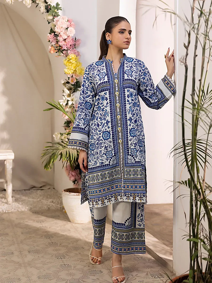 Salitex Women Printed Lawn 1 Piece Shirt SPL2PBC020-A - Summer Collection