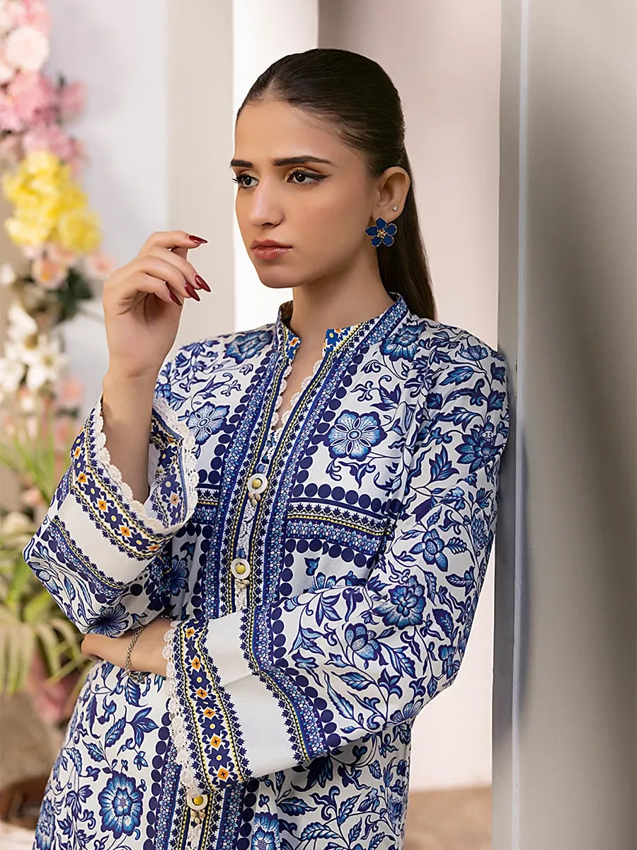 Salitex Women Printed Lawn 1 Piece Shirt SPL2PBC020-A - Summer Collection