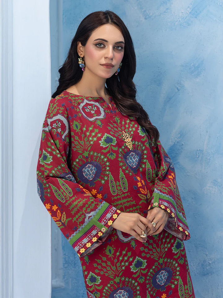 Salitex Women Printed Khaddar 2 Piece Suit WRS2BA24AL134 - Winter Collection