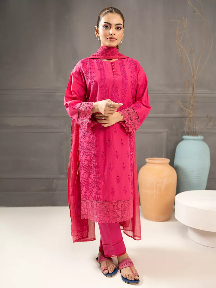 Salitex Women Embroidered Cambric 3 Piece Suit PML3PBC290 - Summer Collection