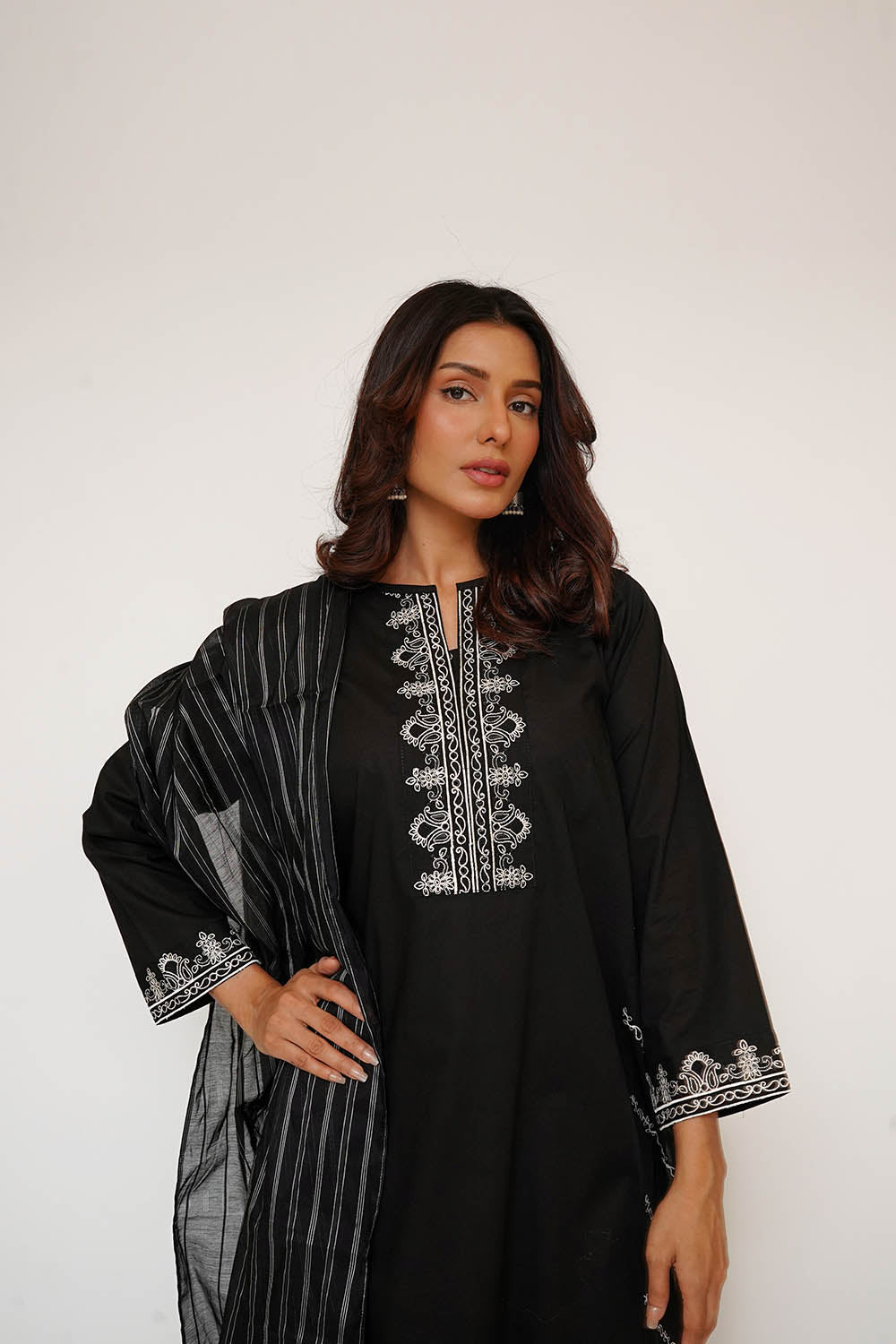 Monochrome by Senorita Women RTW Printed Lawn Cotton 3 Piece Suit LAD-03492 Casual Collection
