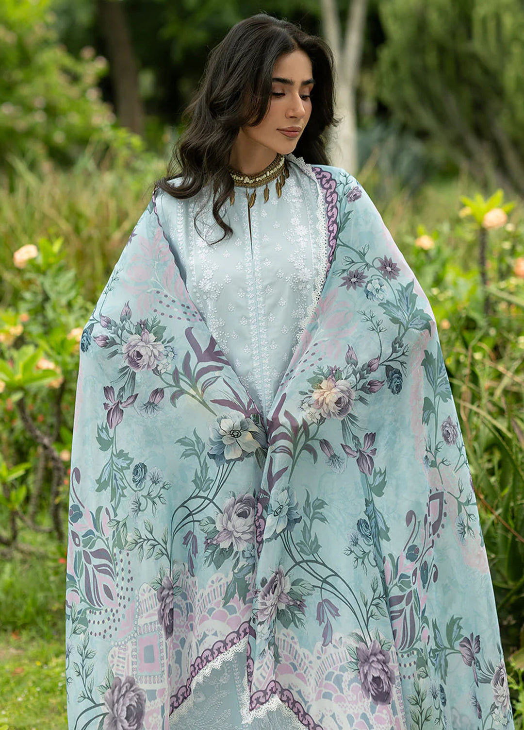 Zainab Chottani Unstitched Embroidered Lawn 3 Piece Suit ZC26ULE Cove 06 - Eid Collection