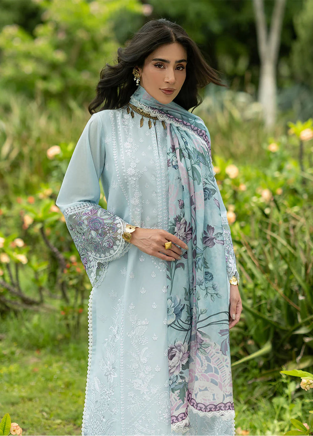 Zainab Chottani Unstitched Embroidered Lawn 3 Piece Suit ZC26ULE Cove 06 - Eid Collection