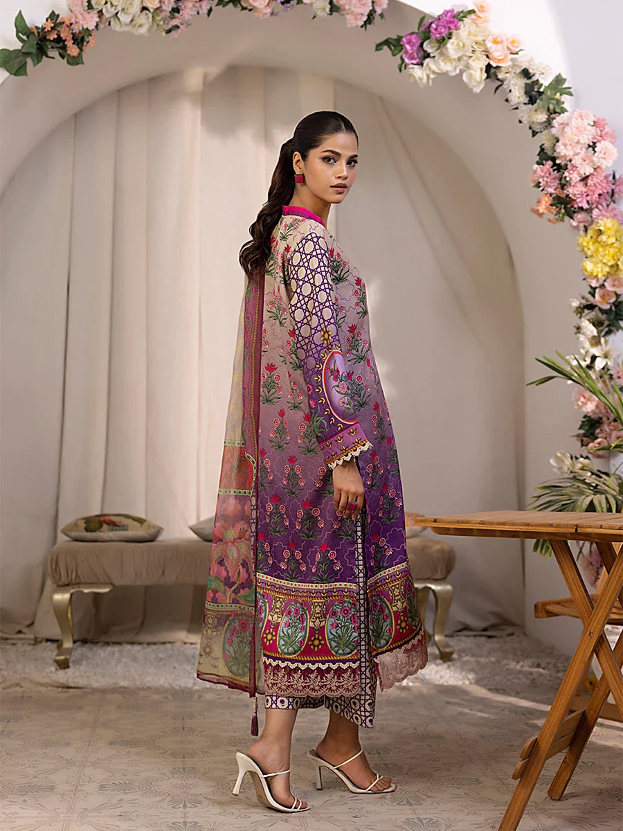 Salitex Women Embroidered Dobby 3 Piece Suit SPL3PEC045 - Summer Collection