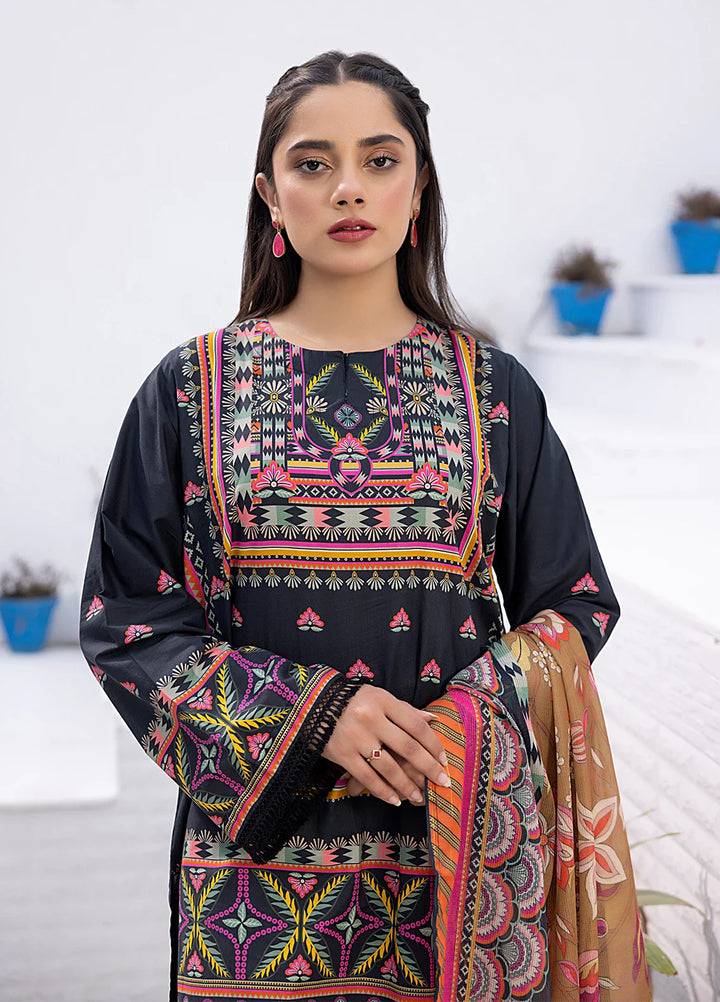 Salitex Women Printed Cambric 3 Piece Suit WRS3BA24AL117 - Winter Collection
