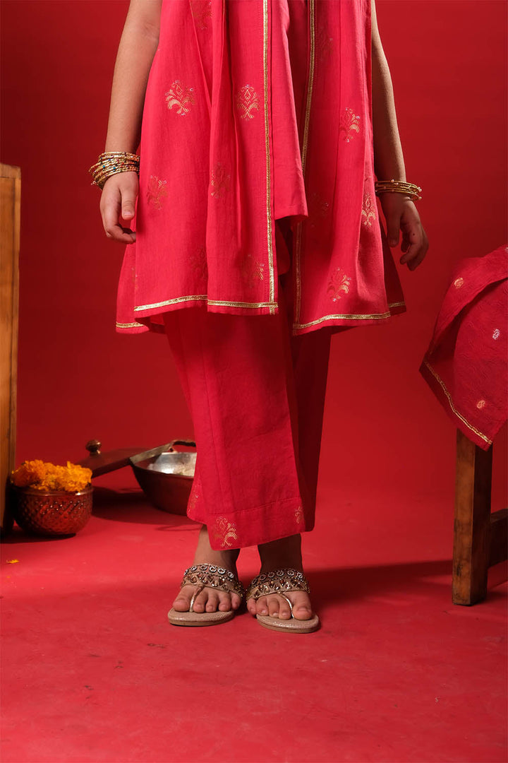 Senorita Girls RTW Embroidered Cotton 3 Piece Suit KBD-03327 Eid Collection