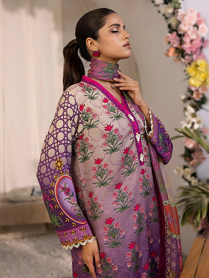 Salitex Women Embroidered Dobby 3 Piece Suit SPL3PEC045 - Summer Collection