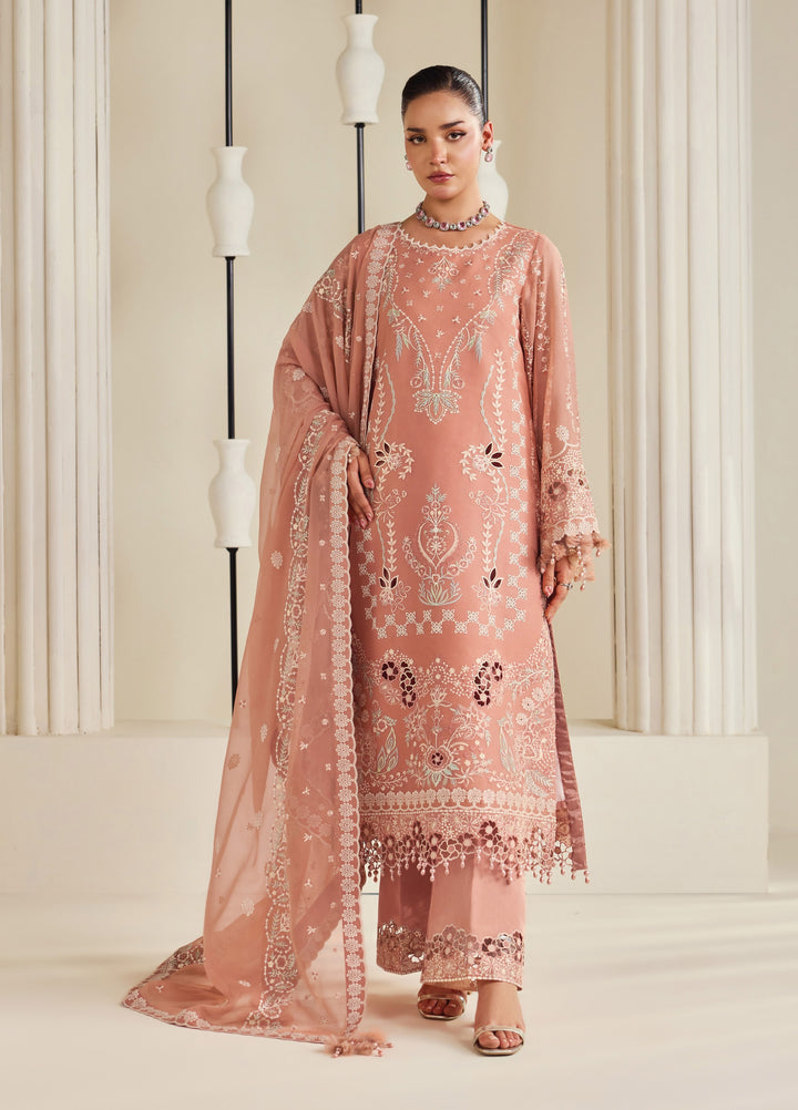 Dhaagay by Alizeh Fashion Unstitched Embroidered Chiffon 3 Piece Suit AF26UCD AF-DHG-5045 Sorah - Festive Collection