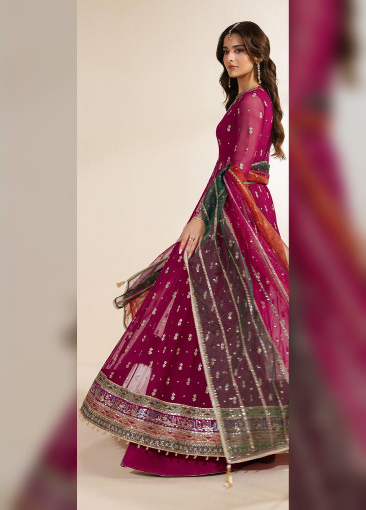 Meraki by Zarif Unstitched Embroidered Chiffon 3 Piece Suit ZR26UCM SARSAR 01 - Festive Collection