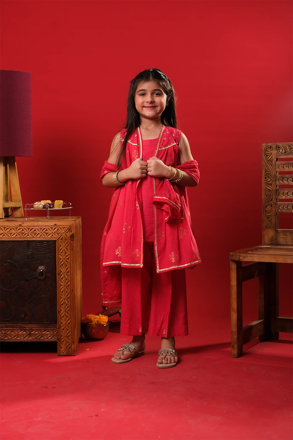 Senorita Girls RTW Embroidered Cotton 3 Piece Suit KBD-03327 Eid Collection