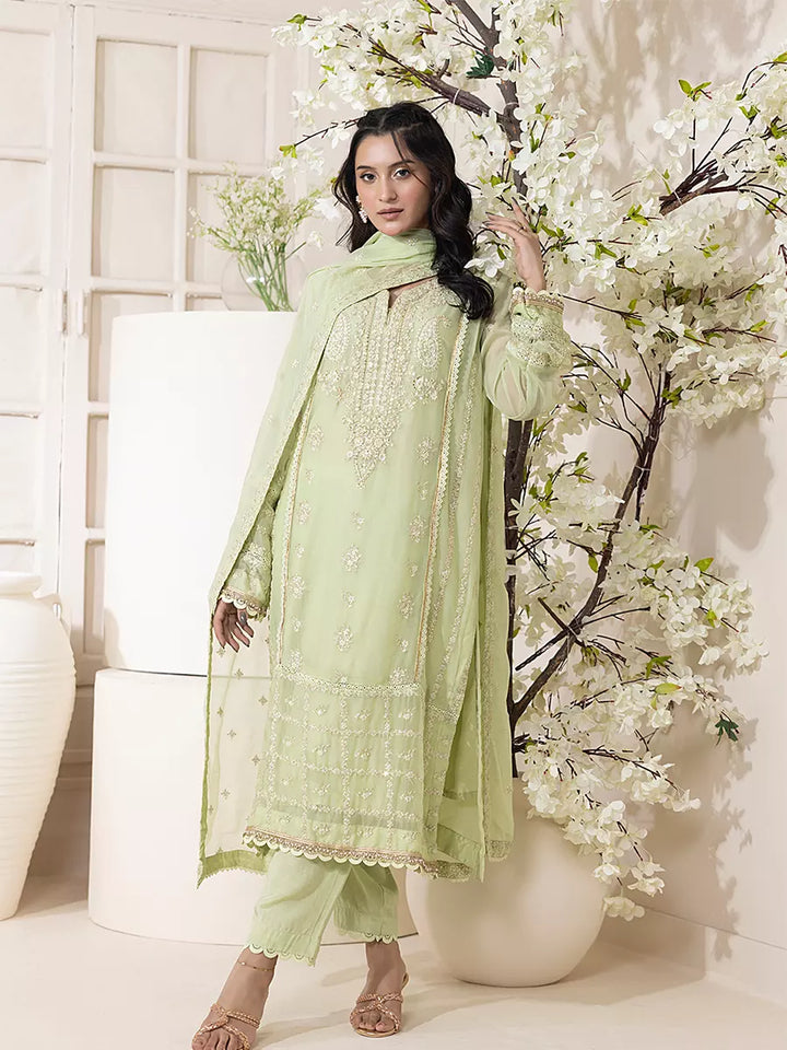 Salitex Women Embroidered Chiffon 3 Piece Suit SPL3PEF059 - Summer Collection