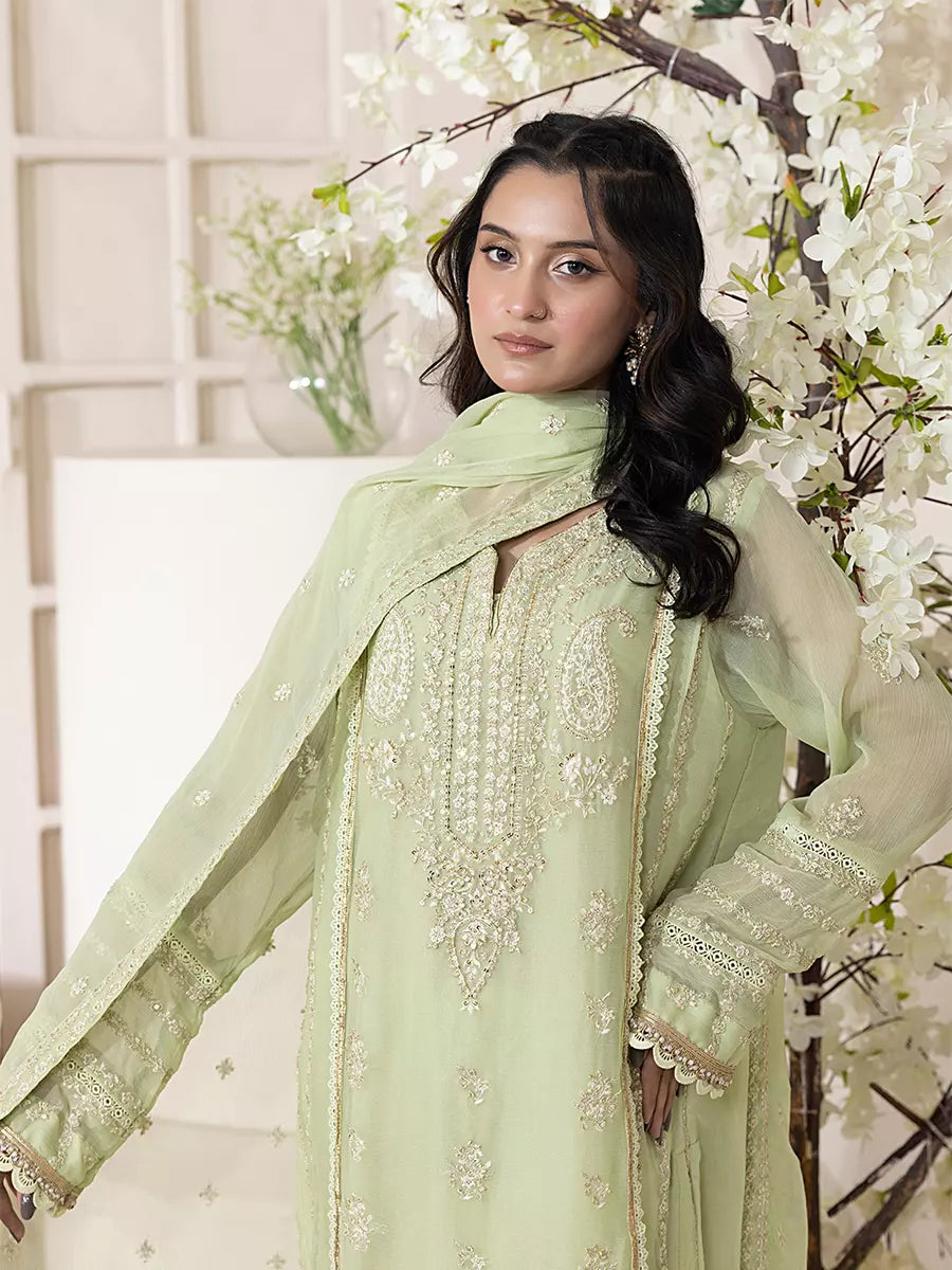 Salitex Women Embroidered Chiffon 3 Piece Suit SPL3PEF059 - Summer Collection