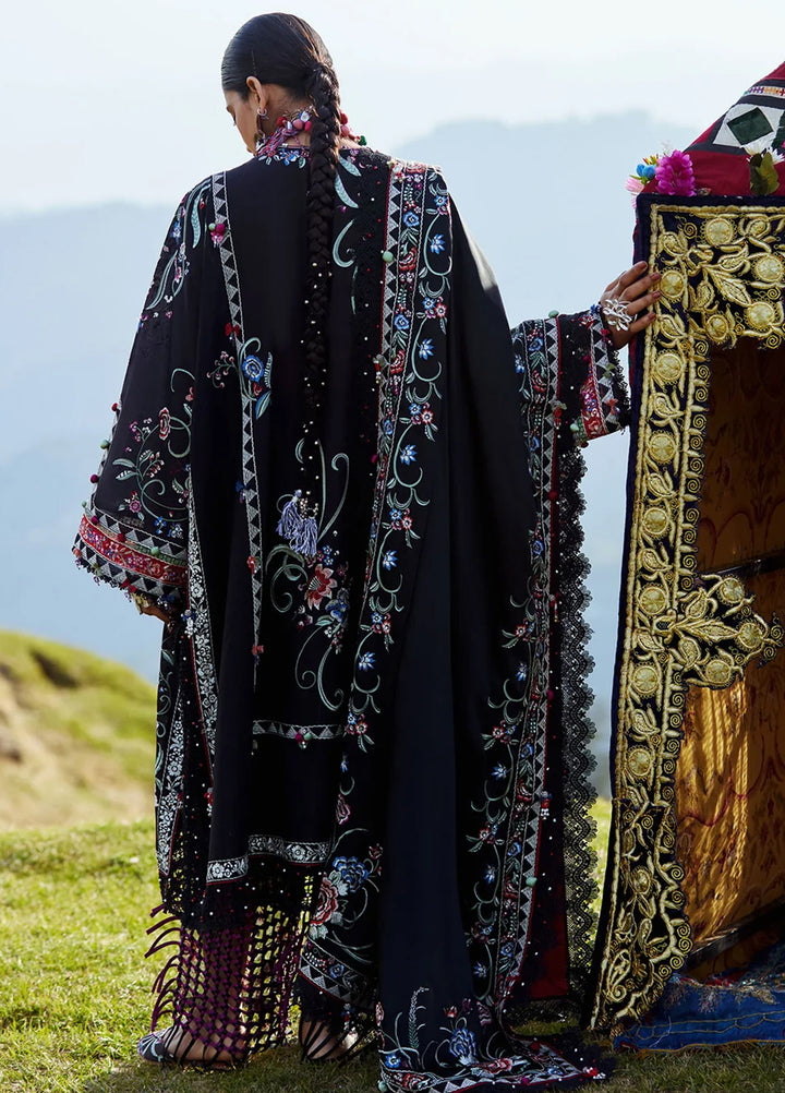 Kashmee Legacy by Elan Unstitched Embroidered Lawn 3 Piece Suit EL26ULKL Zabar EL26-01A - Festive Collection