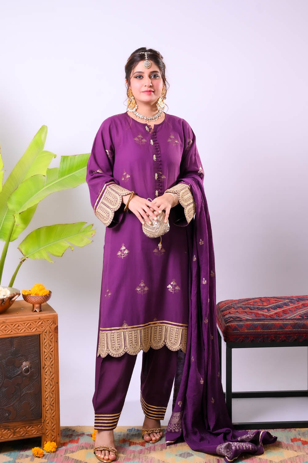 Senorita Women RTW Embroidered Jacquard 3 Piece Suit LBD-03341 Eid Collection