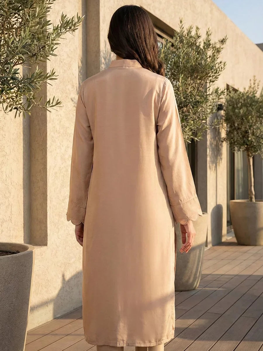 Salitex Women Solids Silk 2 Piece Suit WP7L2PBC054 - Summer Collection