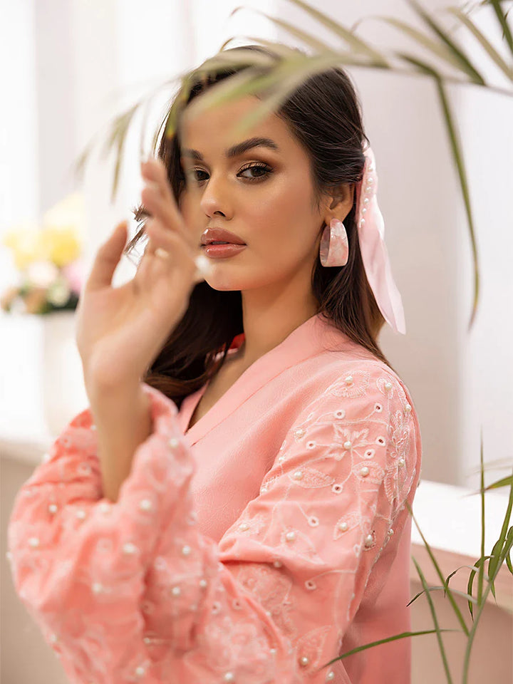 Salitex Women Embroidered Jacquard 2 Piece Suit SPL2PEC025 - Summer Collection