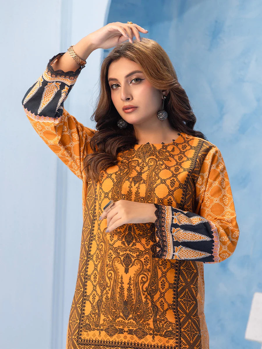 Salitex Women Printed Khaddar 2 Piece Suit WRTKBA24AL108 - Winter Collection