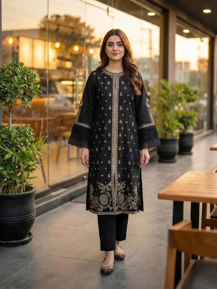 Salitex Women Embroidered Georgette 2 Piece Suit PML2PEC239 - Summer Collection