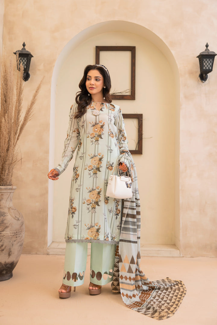 Printed Perfection by Waresha RTW Printed Lawn 3 Piece Suit Gulnaar Essence Festive Collection
