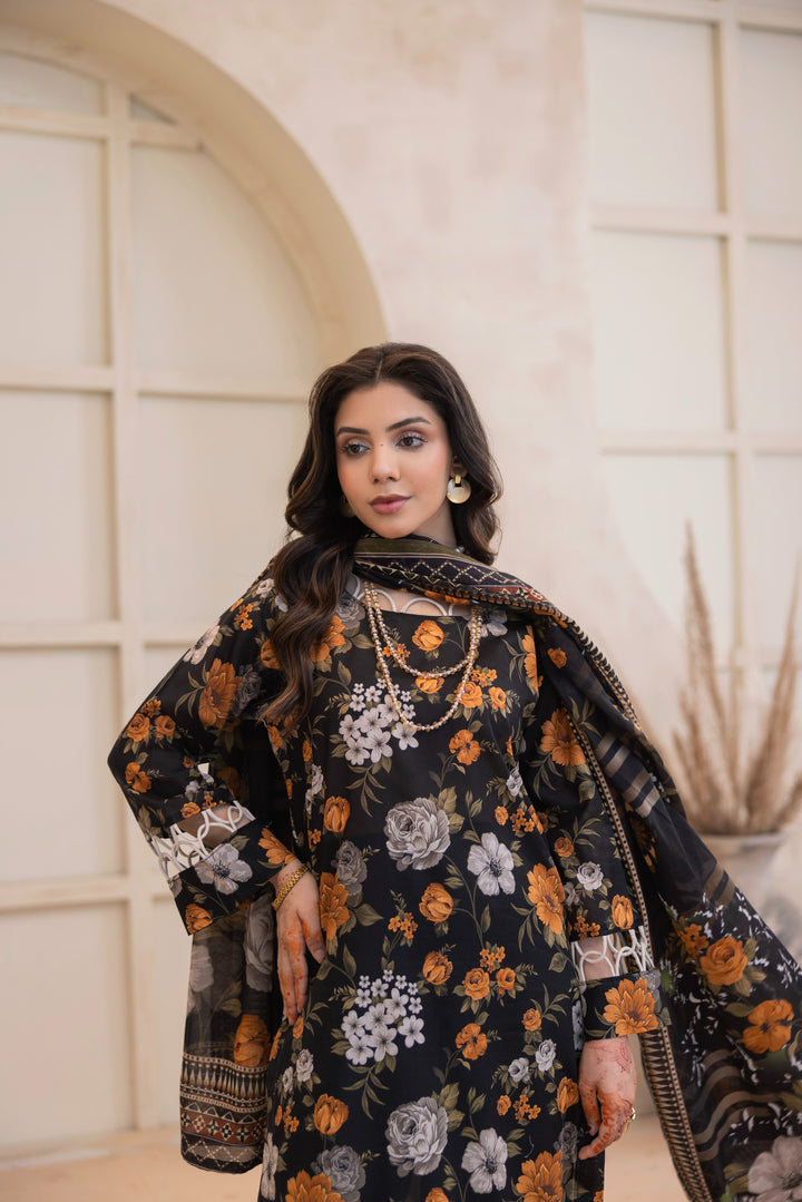 Printed Perfection by Waresha RTW Printed Lawn 3 Piece Suit Noor Mahal Festive Collection