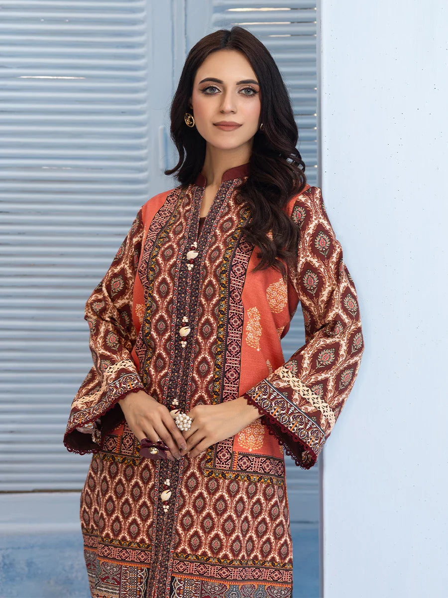 Salitex Women Printed Khaddar 2 Piece Suit WRTKBA24AL156 - Winter Collection
