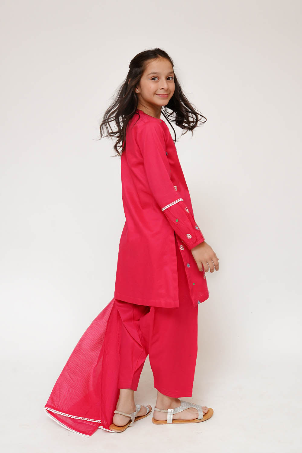 Senorita Girls RTW Embroidered Cotton 3 Piece Suit KAD-03426 Eid Collection