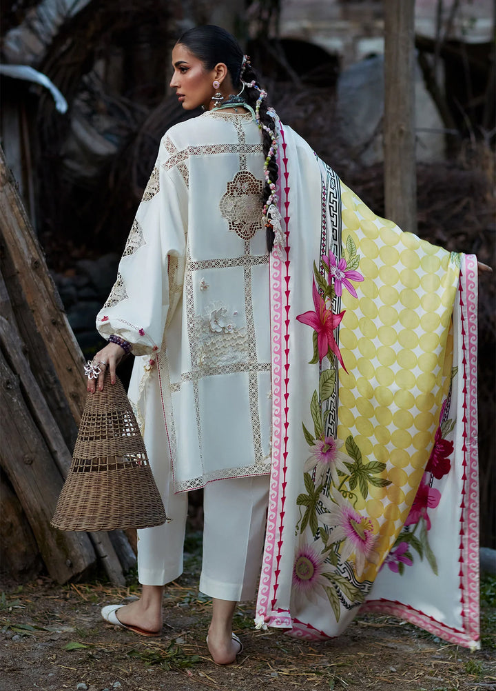 Kashmee Legacy by Elan Unstitched Embroidered Lawn 3 Piece Suit EL26ULKL Deodar EL26-11B - Festive Collection