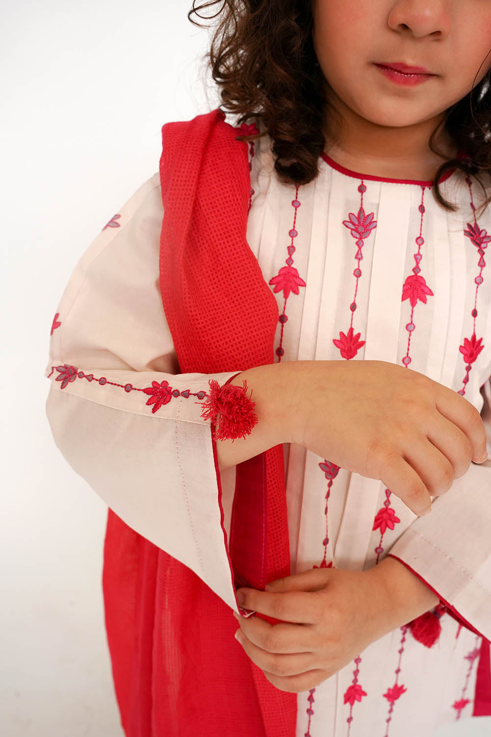 Senorita Kids RTW Embroidered Cotton 3 Piece Suit KAD-03425 Eid Collection