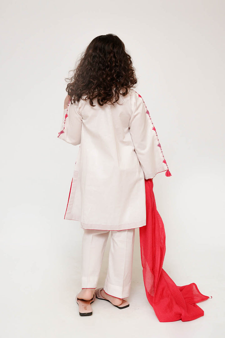 Senorita Kids RTW Embroidered Cotton 3 Piece Suit KAD-03425 Eid Collection