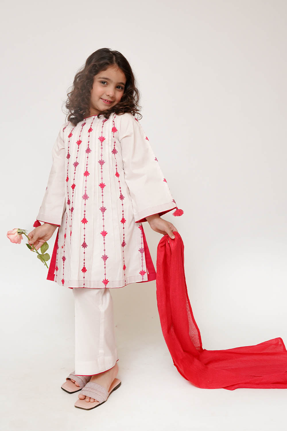 Senorita Kids RTW Embroidered Cotton 3 Piece Suit KAD-03425 Eid Collection