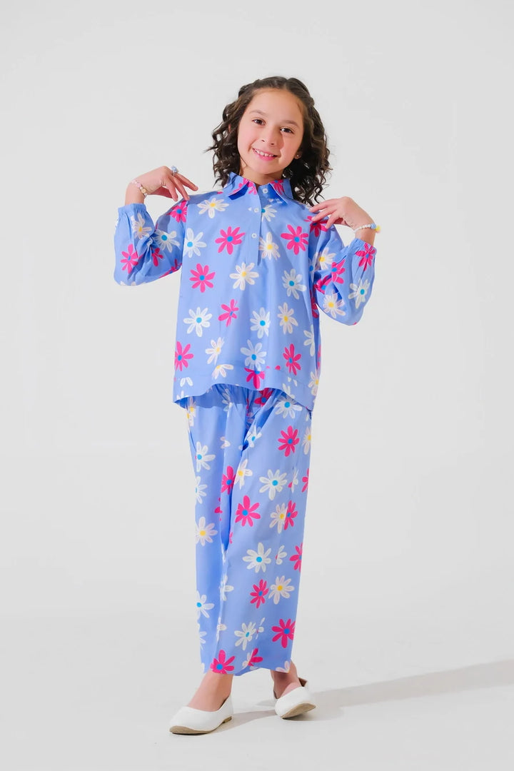 Dhaga Kids Pret Printed Poly lawn 2 Piece Ciro SPD25K10 - Summer Collection