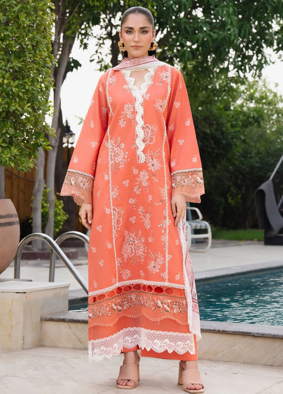 Chandan Nagri RTW Embroidered Lawn 3 Piece Suit Elina-Aura - Casual Collection