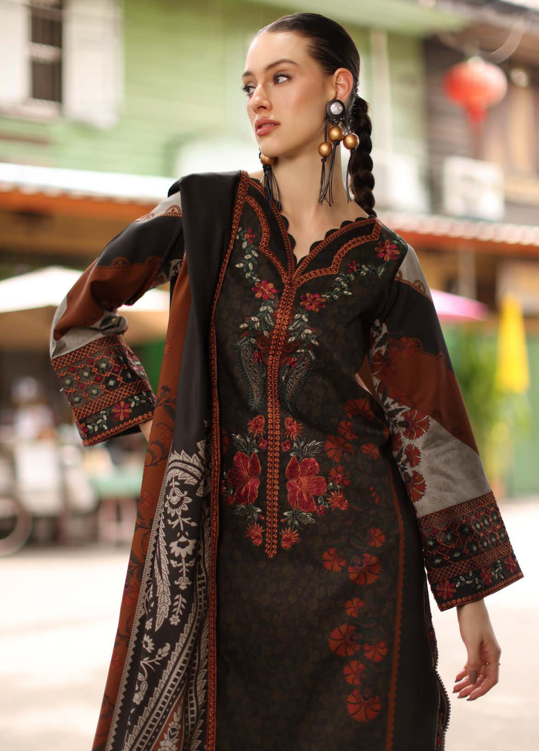 Aniiq by Charizma Unstitched Embroidered Linen 3 Piece Suit CHR26ULA ANW7-07 - Casual Collection