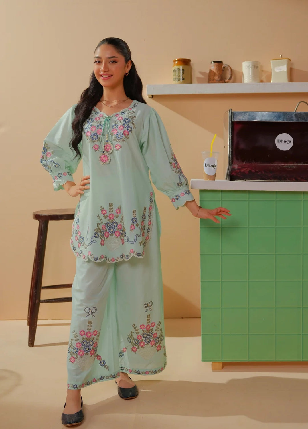 Dhaga Women RTW Embroidered Lawn 2 Piece Suit DHA-LI - Casual Collection