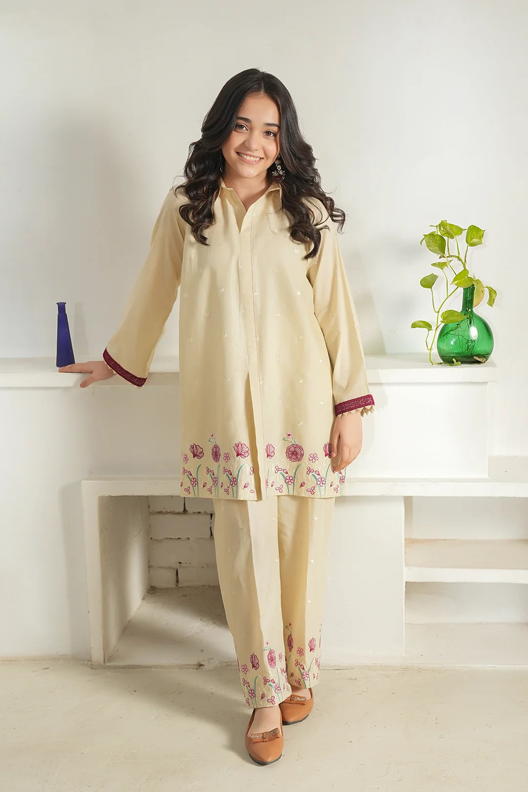 Noore Eid by Panache Girls RTW Embroidered Lawn 2 Piece Suit Mini - Eid Collection