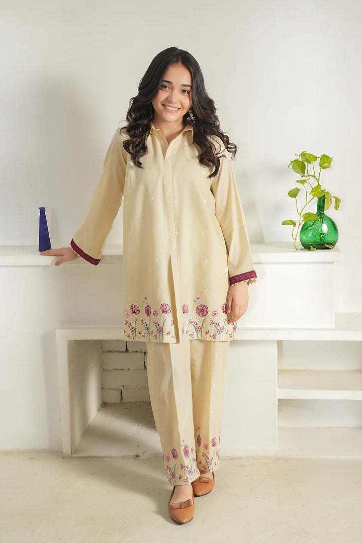 Noore Eid by Panache Girls RTW Embroidered Lawn 2 Piece Suit Mini - Eid Collection
