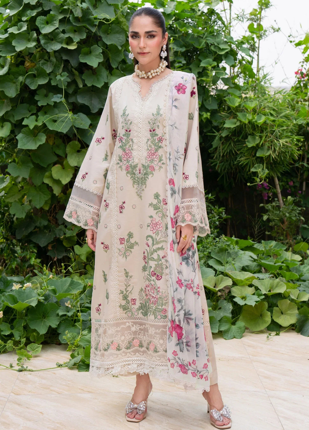 Chandan Nagri RTW Embroidered Lawn 3 Piece Suit Mirae-Noor - Casual Collection