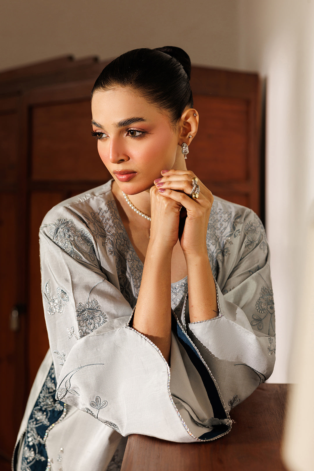 Noore Eid by Panache Women RTW Embroidered Raw Silk 2 Piece Suit Yara - Eid Collection