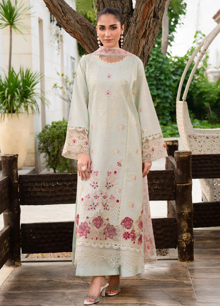 Chandan Nagri RTW Embroidered Lawn 3 Piece Suit Whimsay-Pine - Casual Collection